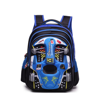 Cross-Border Children'S School Bag 3D Racing Elementary School Students Three-Dimensional Kindergarten Car Cartoon Backpack School Bag