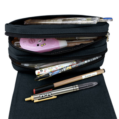 Canvas Student Large-Capacity Pencil Case