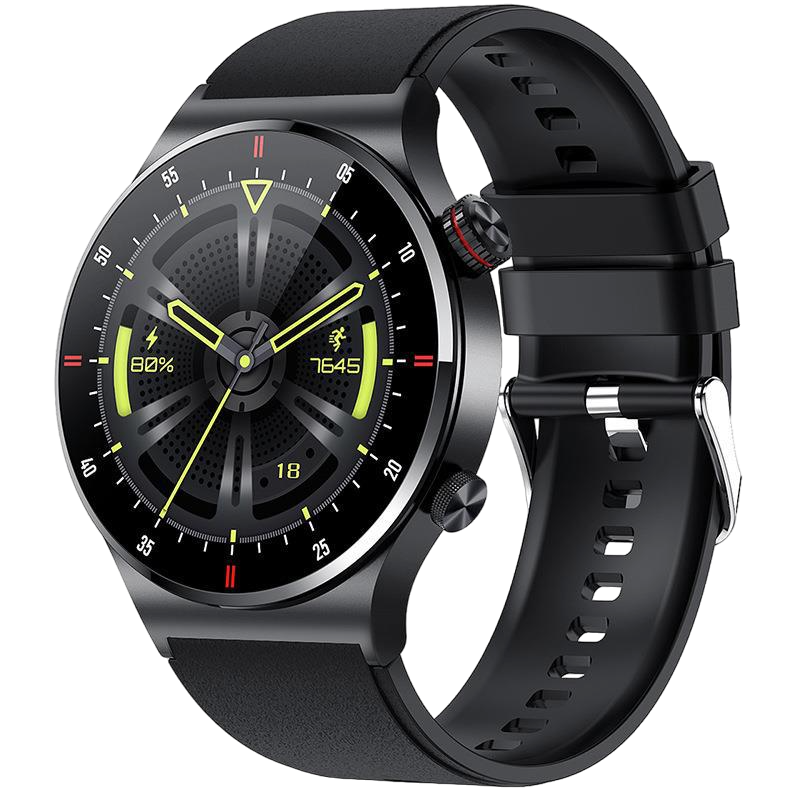 Bluetooth Calling QW33 Smart Watch ECG PPG Business Stainless Steel Strap Waterproof Men's Watch