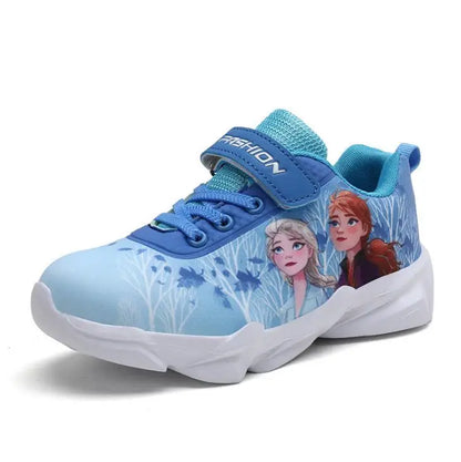 New Children Sneakers For Girls Boys Cartoon Disney Girls Princess