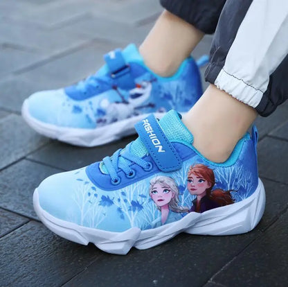 New Children Sneakers For Girls Boys Cartoon Disney Girls Princess