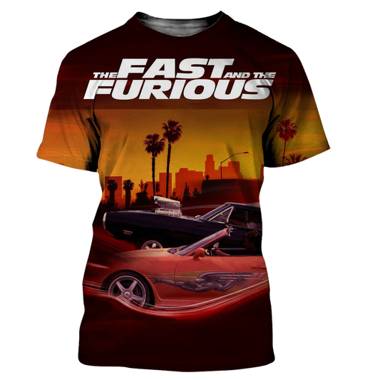 Fast And Furious 3D Print Boys Girls Unisex Streetwear Casual Fashion T Shirt